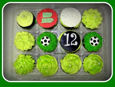 Bright Green Chocolate Kupcakes - Cake by FiasCreations