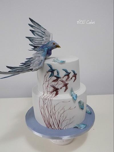 Flying pigeon - Cake by MOLI Cakes