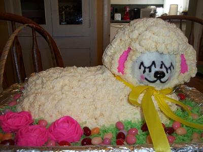 Easter Lamb Cake:) - Cake by Laura 