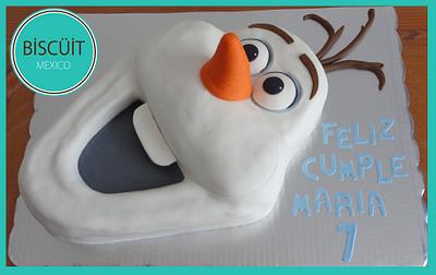 Olaf - Cake by BISCÜIT Mexico