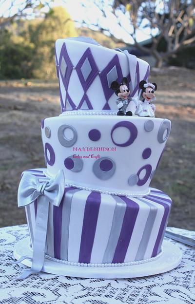 Topsy Turvy Wedding Cake - Cake by Louise Neagle