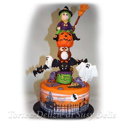 Halloween tower cake - Cake by Susanna de Angelis