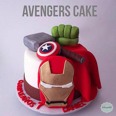 Torta de Superhéroes - Avengers Cake - Cake by Dulcepastel.com