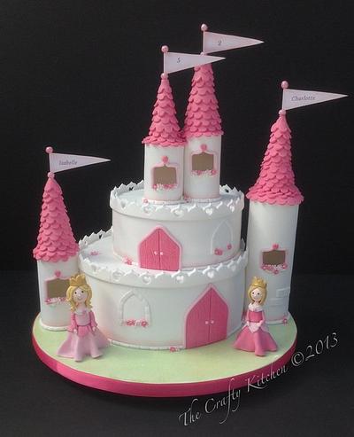 A castle fit for a Princess (or two) - Cake by The Crafty Kitchen - Sarah Garland