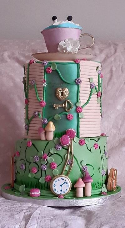 Alice in Wonderland - my take - Cake by The Cake Platter