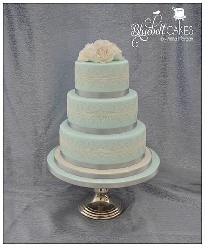 Lace Wedding Cake - Cake by bluebellcakes