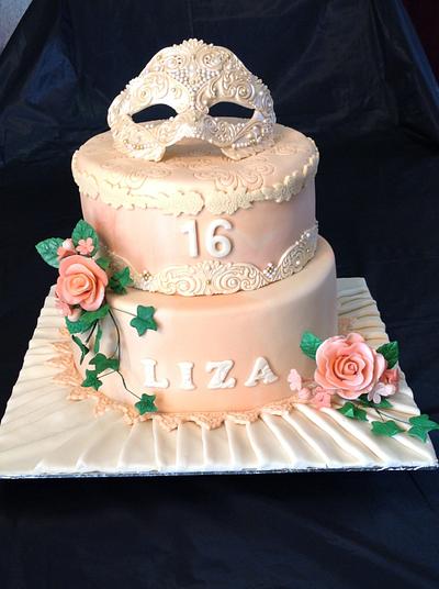 Masked ball cake - Cake by Angelic Cakes By Sarah