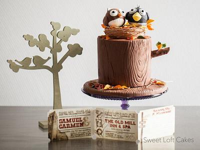 Birdie Wedding Cake - Cake by Heidi