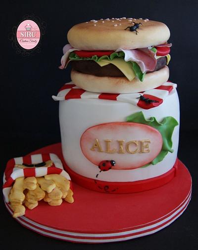 Hamburger cake! - Cake by Cristina Sbuelz