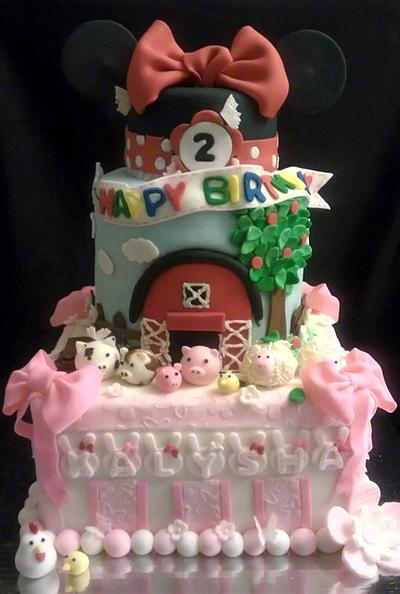 Minnie Mouse n' the Farm - Cake by SaSaBakery