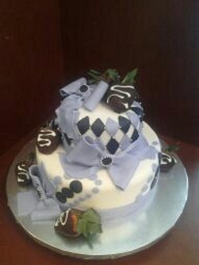Lavender & Chocolate Covered Strawberries - Cake by My Cakes