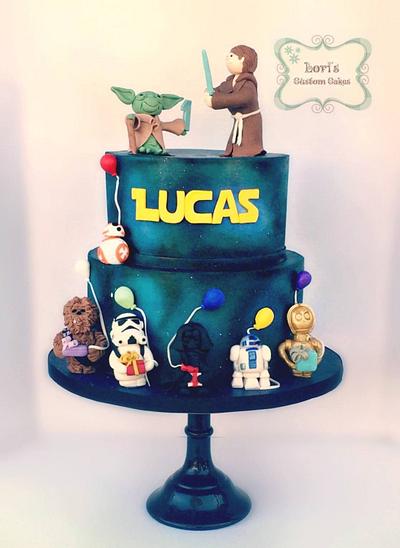 Star Wars 1st birthday cake  - Cake by Lori Mahoney (Lori's Custom Cakes) 
