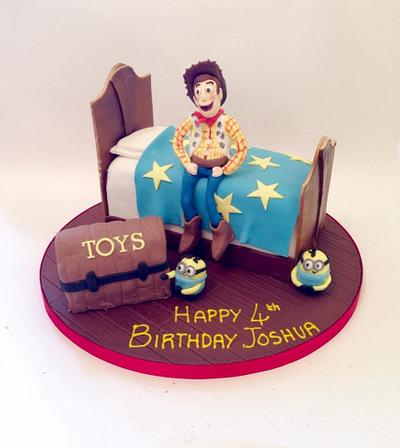Toy Story and Minion Bedroom Cake - Cake by Claire Lawrence