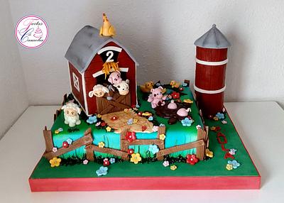 TARTA GRANJA ANIMALITOS - Cake by Camelia