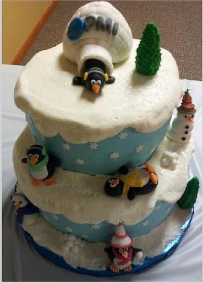 Penguin Winter - Cake by Pamela