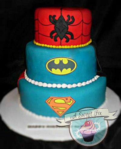 Super Hero Cake - Cake by Heather Nicole Chitty