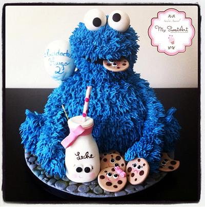 Cookie Monster Cake - Cake by My Sweet Art