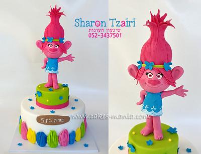  poppy the troll cake - Cake by sharon tzairi - cakes-mania