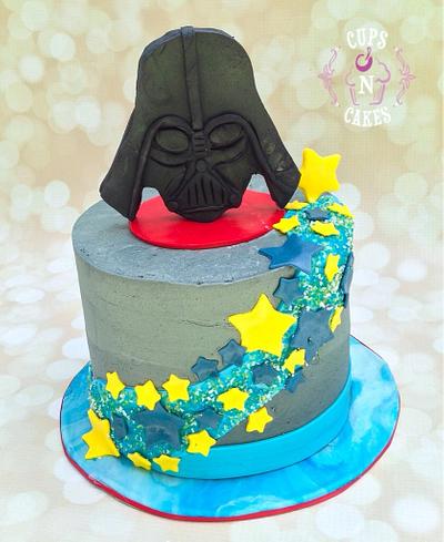 Darth Vader - Cake by Cups-N-Cakes 