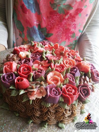 Buttercream Flower Pot - Cake by Simmz