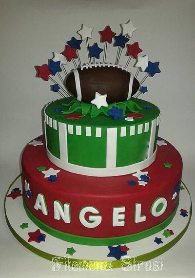 American football  cake - Cake by Filomena