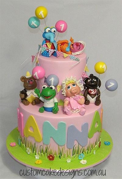 Baby Muppets 1st Birthday Cake - Cake by Custom Cake Designs