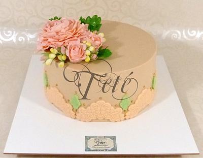 Beautiful pink bouquet cake - Cake by Teté Cakes Design