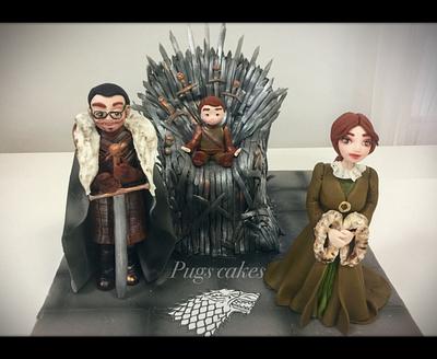 Winter is coming wedding cake!!! - Cake by pugscakes