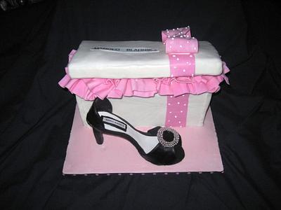 Shoe Box Cake - Cake by Cathy