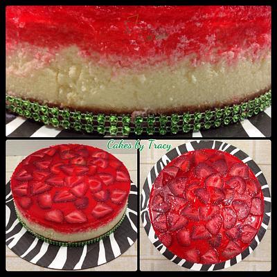 Strawberry Cheesecake - Cake by Tracy