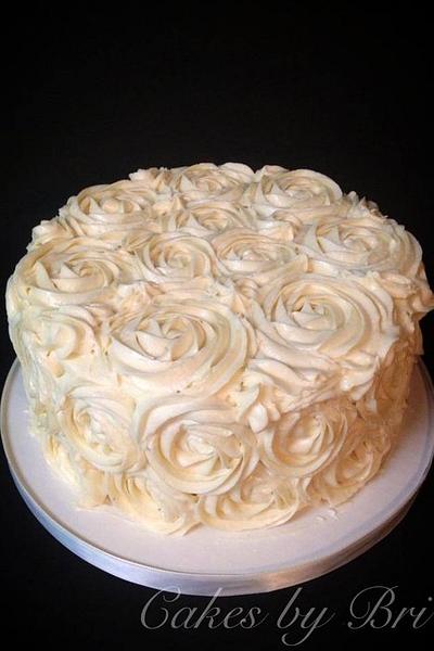 Buttercream rosettes cake - Cake by Something Sweet