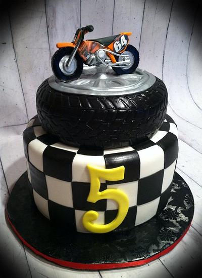 Motorcross cake - Cake by Skmaestas