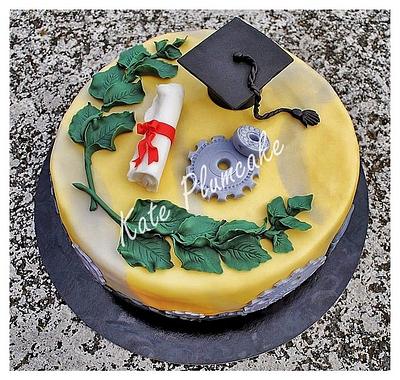Mechanical engineering degree cake - Cake by Kate Plumcake