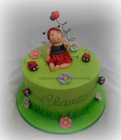 Ladybug Toddler 1st birthday Cake - Cake by Custom Cake Designs