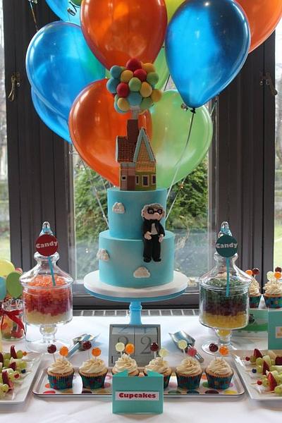Disney Up cake and dessert table - Cake by Tillymakes