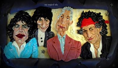 Rolling Stones caricature! - Cake by My magical tale-sweet 