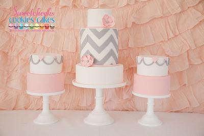 Bridal Shower Trio - Cake by SweetDanni