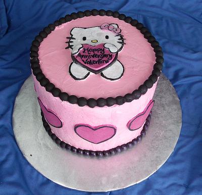 Hello Kitty Valentine - Cake by Jessica (Faughn) Beard