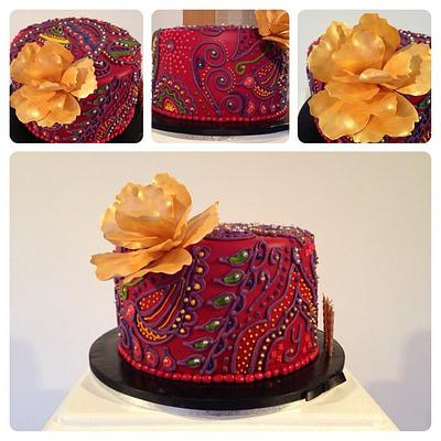 Henna Cake - Cake by www.callejacakes.com