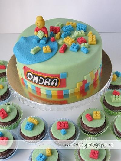 Lego Cake / Cupcakes - Cake by U mlsalky