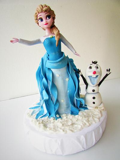 Elsa and Olaf - Cake by Danijella Veljkovic