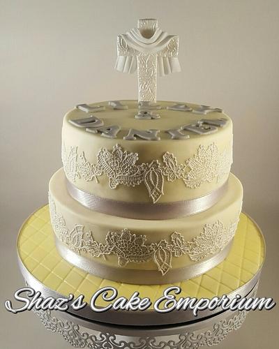 Christening cake  - Cake by Shazyone