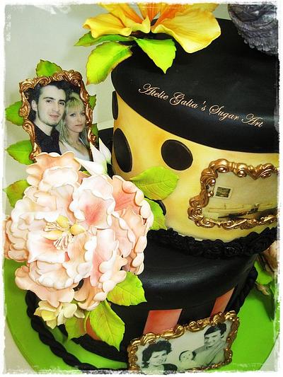 Cake with parrot African Grey - Cake by Galya's Art 