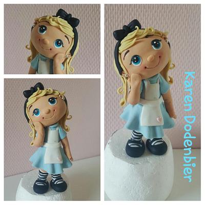 Alice in Wonderland topper - Cake by Karen Dodenbier
