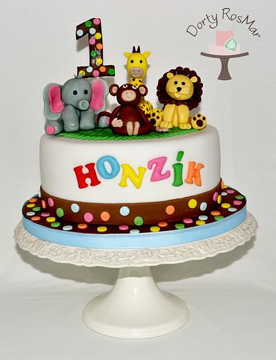 Zoo Animals Cake - Cake by Martina