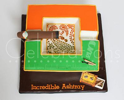 Indian inspired cigar ashtray cake - Cake by Celebrations