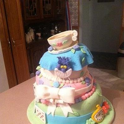 Alice In Wonderland 2 Cake - Cake by Patty Cake's Cakes