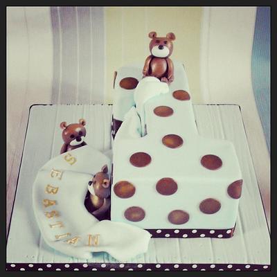 Baby boys 1st Birthday cake - Cake by Dee