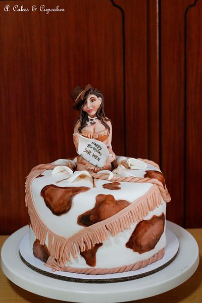 Cowgirl Pin-up - Cake by Alfred (A. Cakes & Cupcakes)