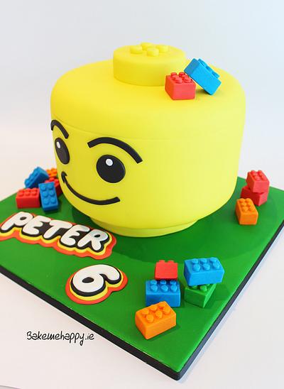 Lego head - Cake by Elaine Boyle....bakemehappy.ie